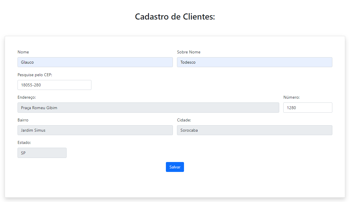 Projeto Cadastro Clientes (WebApi)